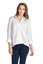 Zac & Rachel Long Sleeve Button Down Woven/Knit Top - WholesaleClothingDeals - 11