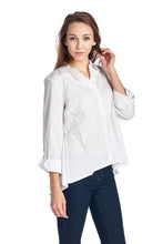 Zac & Rachel Long Sleeve Button Down Woven/Knit Top - WholesaleClothingDeals - 12