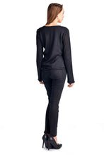 Larry Levine Long Sleeve Sweater Top - WholesaleClothingDeals - 5