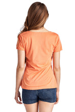 Christine V Short Sleeve Rose Embroidered V-Neck Tee - WholesaleClothingDeals - 12