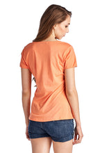 Christine V Short Sleeve Rose Embroidered V-Neck Tee - WholesaleClothingDeals - 11