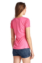 Christine V Short Sleeve Rose Embroidered V-Neck Tee - WholesaleClothingDeals - 15